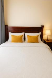 Ένα ή περισσότερα κρεβάτια σε δωμάτιο στο Luxe one bedroom Kikuyu