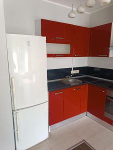 Nhà bếp/bếp nhỏ tại Gintaris Apartaments