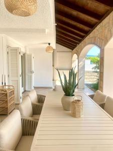 Χώρος καθιστικού στο Villa Noma