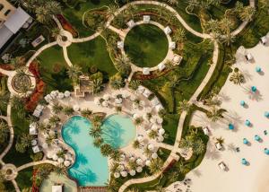 an overhead view of a pool at a resort at One&Only Royal Mirage Resort Dubai in Dubai