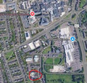 a map of a city with a highway at 3 Bedroom Home, Wilton Hospital in Cork