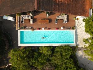 an overhead view of a swimming pool at Chantra Khiri Chalet Chiang Mai in Ban Pong +135 photos