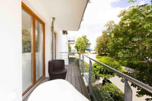 Μπαλκόνι ή βεράντα στο PAM4 Ferienwohnung Leffler
