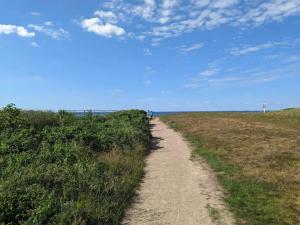 un camino de tierra en medio de un campo en 5 person holiday home in Tarm, en Tarm