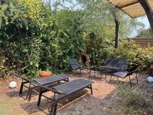 Zahrada ubytování chalet proche des plages