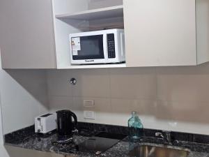 Η κουζίνα ή μικρή κουζίνα στο Manantial de armonia