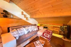 Posezení v ubytování Lovely apartment facing the Valberg slopes + 16 fotografií
