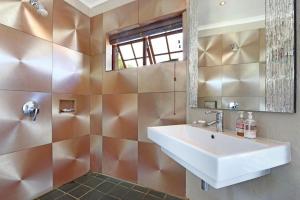 a bathroom with a sink and a mirror at Suite SolVista in Cape Town +17 photos