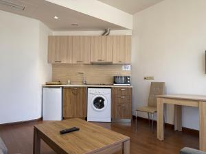 Η κουζίνα ή μικρή κουζίνα στο The apartment with the best view