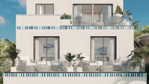 Balkón nebo terasa v ubytování Calico