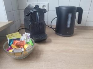 Kemudahan buat kopi dan teh di Ferienwohnung am Stadtpark