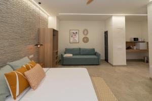 Katil atau katil-katil dalam bilik di Xaloc Habitaciones