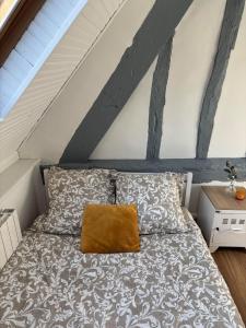 Katil atau katil-katil dalam bilik di L'Adresse - Charmant Duplex au coeur de Rouen