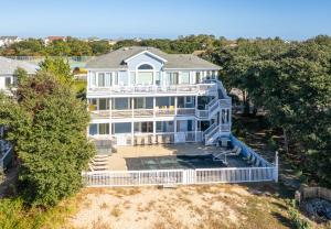 Bygningen som feriehuset ligger i