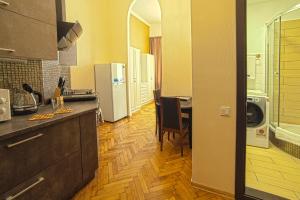 Кухня или мини-кухня в Apart Hotel Kvartira 1
