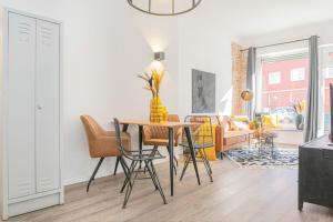 Posezení v ubytování Stylische Unterkunft in Essen in Nähe von Messe und City