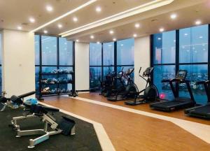 Fitness centrum a/nebo fitness zařízení v ubytování 2-bedroom Doji apartment in hai phong
