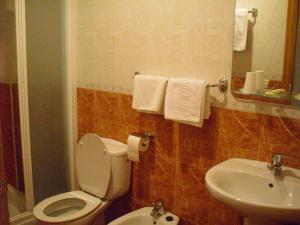 Koupelna v ubytování Hostal Sunami