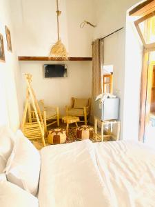 Ένα ή περισσότερα κρεβάτια σε δωμάτιο στο Dar cheikh