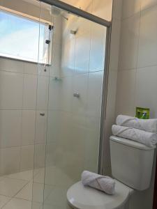 Koupelna v ubytování Apto Conquista espaçoso e confortável