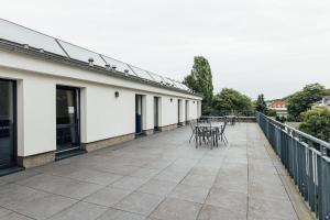 Μπαλκόνι ή βεράντα στο MYKY Aparthotel Harburg - Free Parking