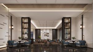 Χώρος καθιστικού στο TRYP by Wyndham Vientiane Central万象爵怡温德姆酒店