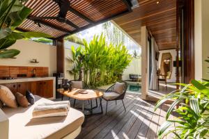 Χώρος καθιστικού στο Meraki Lombok Villas