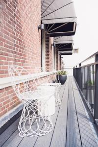 En terrasse eller udendørsområde på Morgan & Mees Amsterdam