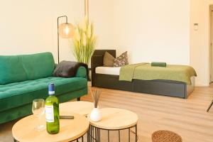 Χώρος καθιστικού στο Moderne Ferienwohnung in direkter Nähe zur Uni, Netflix Gratis, WLAN, Waschmaschine, Geschirrspüler, Zentrum,