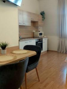Η κουζίνα ή μικρή κουζίνα στο Mona apartman