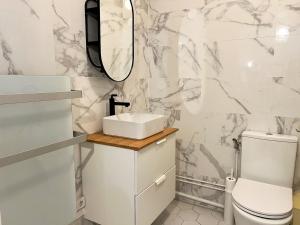 Koupelna v ubytování Le Cocon Saint Florent