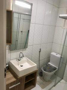 Ένα μπάνιο στο Hospedaria Rancho Pérola