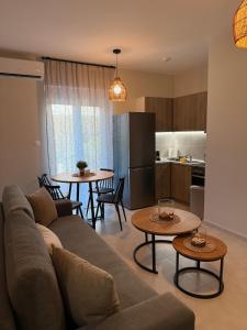 Η κουζίνα ή μικρή κουζίνα στο Kyveli Apartment