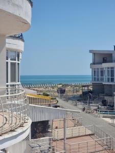 a view of the beach from a building at Gold Bugaz in Odesa