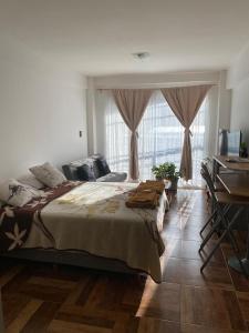 Postel nebo postele na pokoji v ubytování Betel Alojamiento