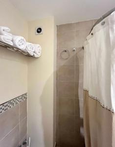 Phòng tắm tại Moderna Suite GPT con piscina y cochera