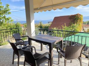 Μπαλκόνι ή βεράντα στο Holiday Home in Asprovalta near Sea Beach