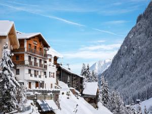 a hotel in the mountains covered in snow at Apartment in Kappl near Ski Slopes in Kappl