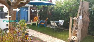 Vườn quanh Studio Nature et Beauregard 30m2 en duplex proche lac, cures thermales et commerces