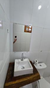 Ένα μπάνιο στο Rancho Petite Fleur