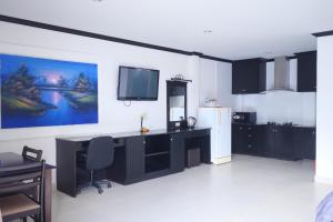 Televisyen dan/atau pusat hiburan di Treff nad phop hotel