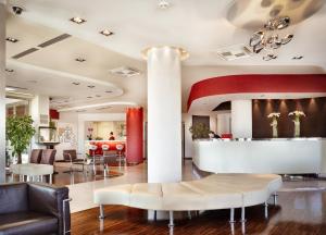 Χώρος καθιστικού στο Jazz Hotel