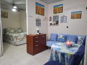 Posezení v ubytování Casa Lilia Airport