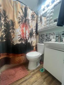 Et badeværelse på Cozy Private Cottage Only 5 miles from Disney