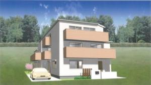 a rendering of a house with a car in front at 2-10-15 Imagawa - Apartment / Vacation STAY 7907 in Tokyo
