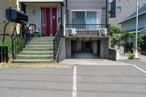 Bygningen som feriehuset ligger i