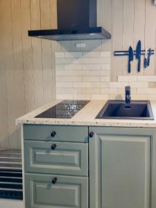 Kuchyň nebo kuchyňský kout v ubytování Cozy Cabin Near Gribbe With Alpine Skiing Nearby + 22 fotografií