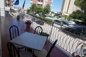 A balcony or terrace at Hotel Ines