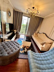 Χώρος καθιστικού στο 3 Bedroom Apartment Vinhomes Ocean Park