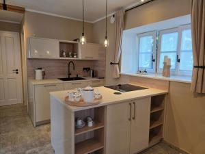 Kuchyň nebo kuchyňský kout v ubytování Kavaliershaus Wallerstein